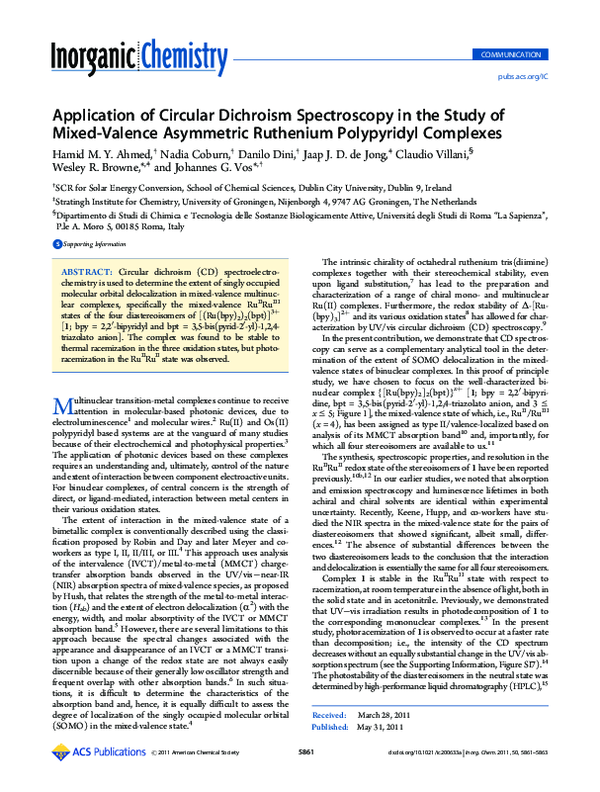 (PDF) Application of Circular Dichroism Spectroscopy in the Study of ...