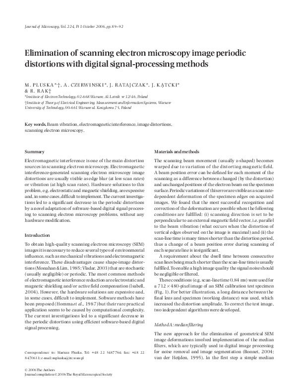 (PDF) Quantitative Measurement of Distortions in