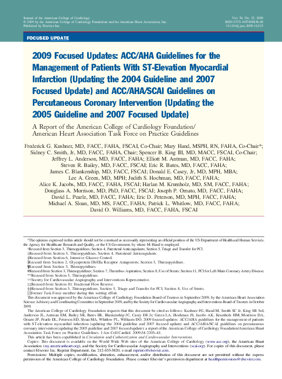(PDF) 2009 Focused Updates: ACC/AHA Guidelines for the Management of ...