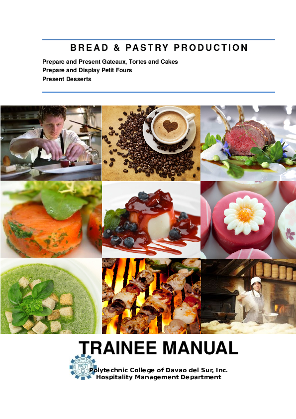 (DOC) PREPARE & PRODUCE BAKERY & PASTRY PRODUCTS Bong Lacaden
