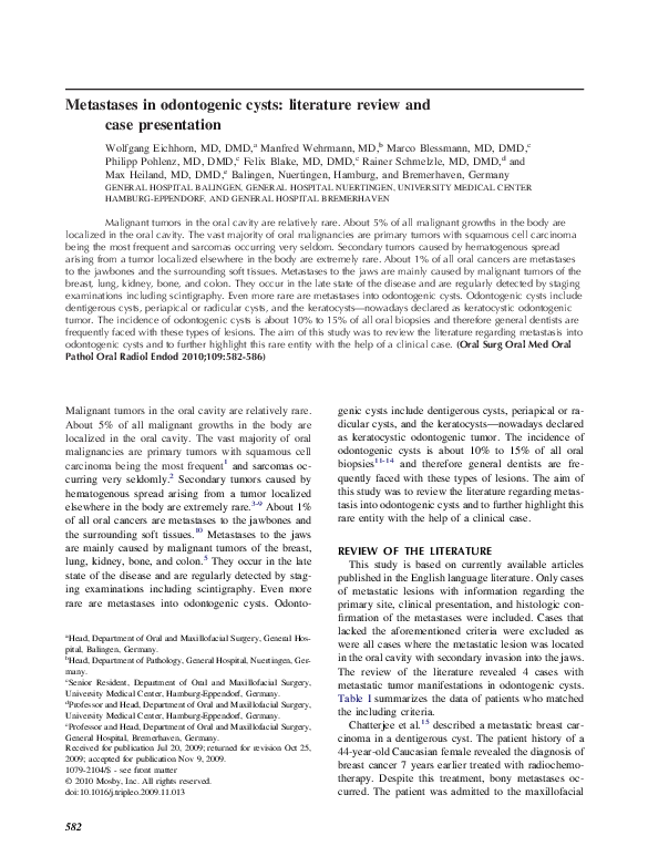 The use of bioceramics in endodontics image