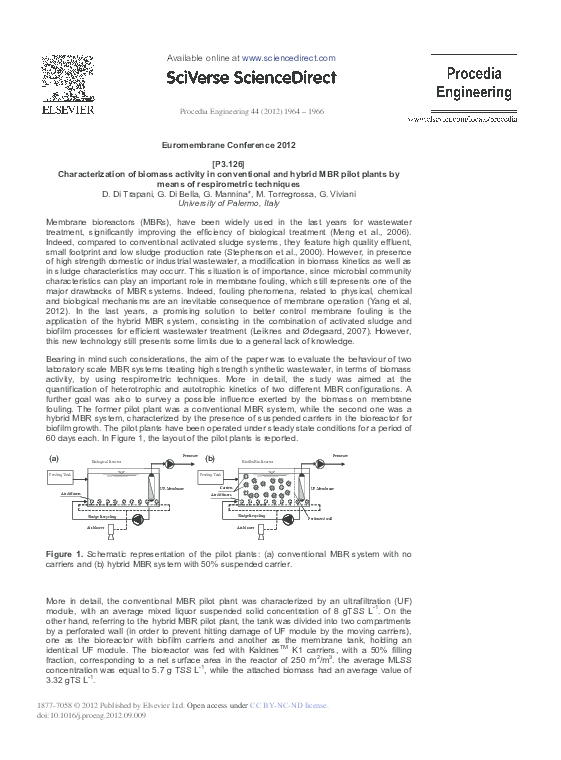 (PDF) Characterization of Biomass Activity in Conventional and Hybrid ...