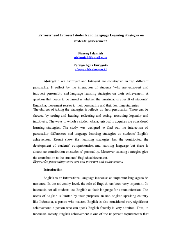 Characteristics of extrovert and introvert picture