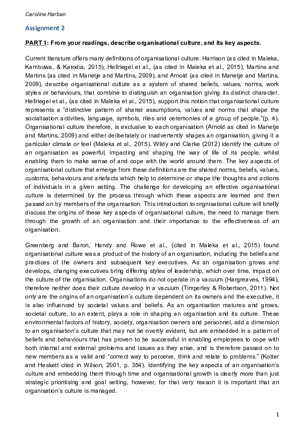 Leading Teaching and Learning Assignment 2