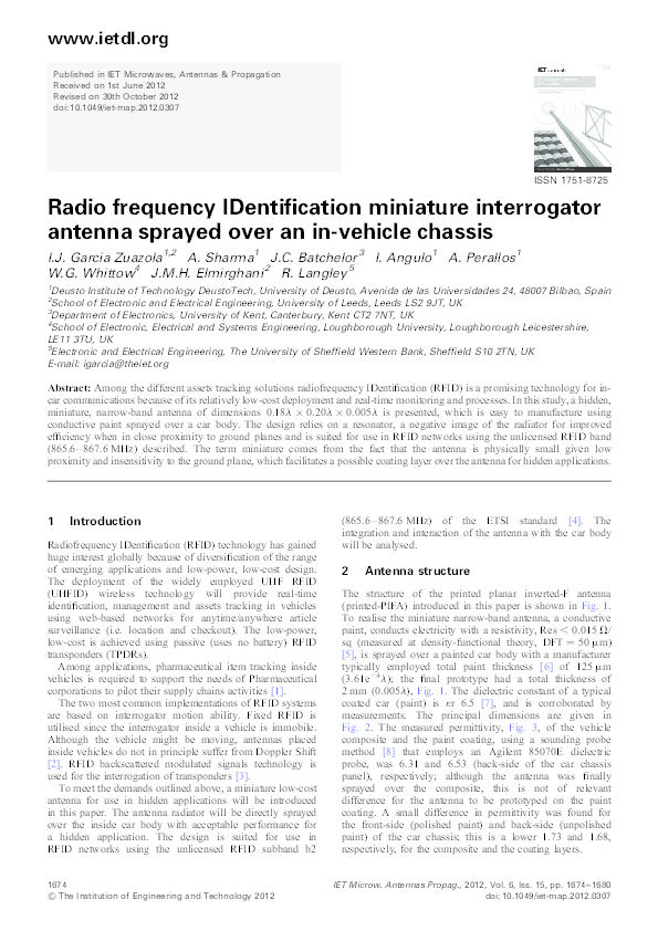 (PDF) Radio frequency IDentification miniature interrogator antenna ...