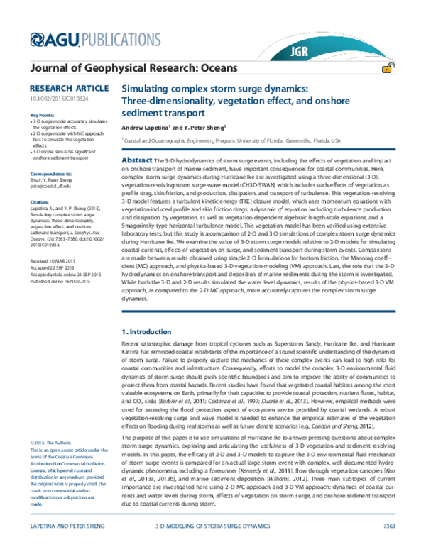 (PDF) Simulating complex storm surge dynamics: Three-dimensionality ...
