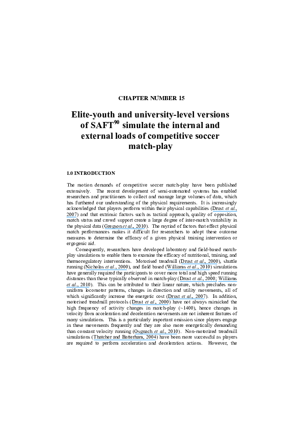 (PDF) SAFT90 simulates the internal and external loads of competitive ...