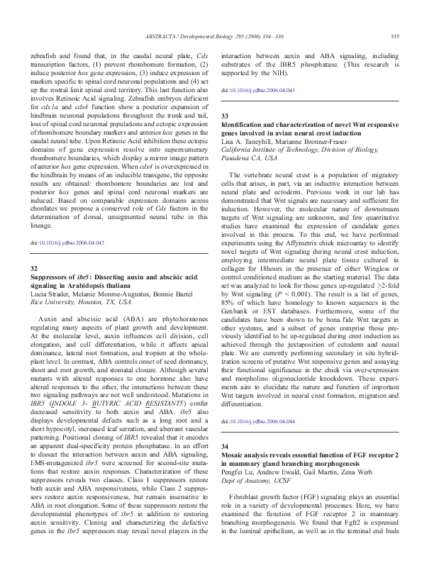 (PDF) Suppressors of ibr5: Dissecting auxin and abscisic acid signaling ...