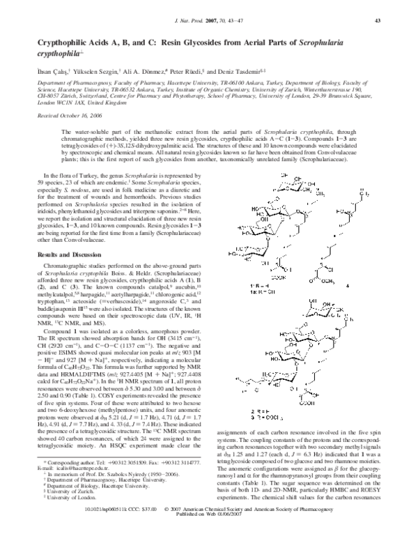 (PDF) Evaluation of antiprotozoal and antimycobacterial activities of ...