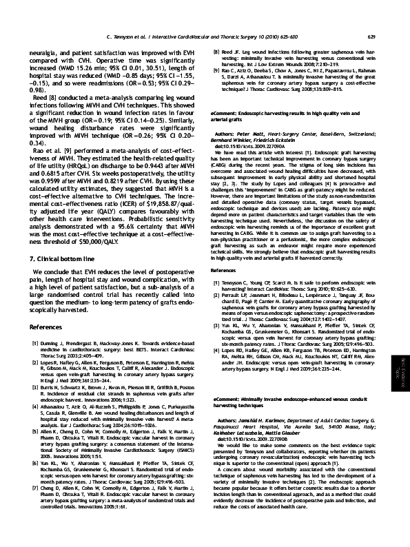 (PDF) Minimally invasive endoscopeenhanced venous conduit