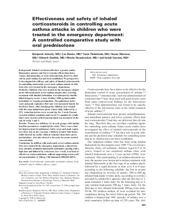 (PDF) Effectiveness and safety of inhaled corticosteroids in ...