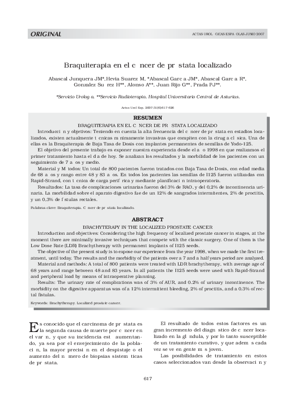 terapia hormonal de próstata e imágenes de peter