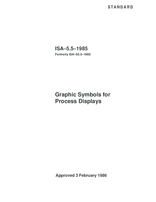 (PDF) Graphic Symbols for Process Displays