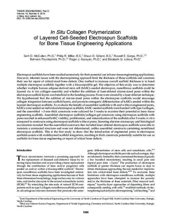 (PDF) In Situ Collagen Polymerization of Layered Cell-Seeded ...