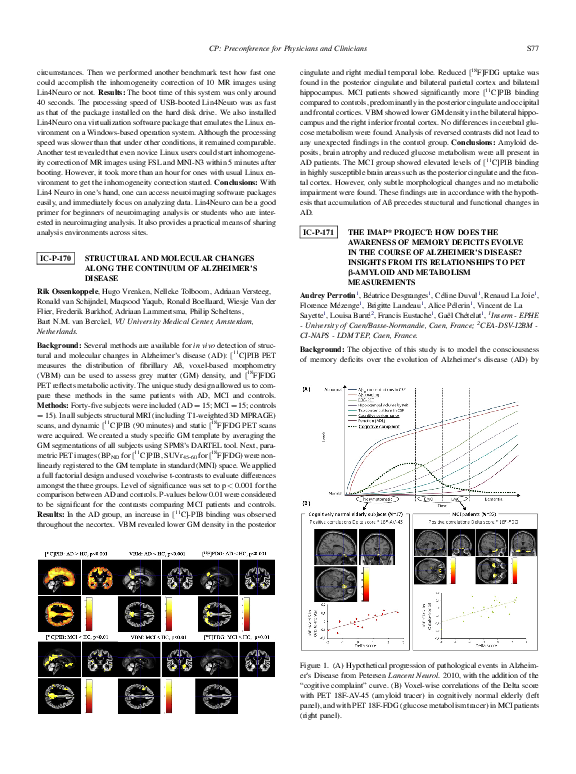 (PDF) Structural and molecular changes along the continuum of Alzheimer ...