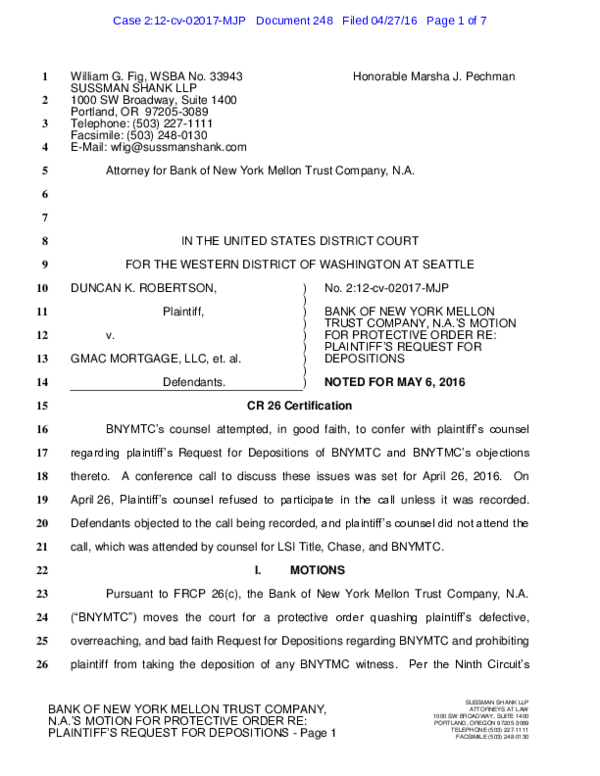 Pdf Robertson V Gmac Lessons In Federalism Part Fourteen Bank