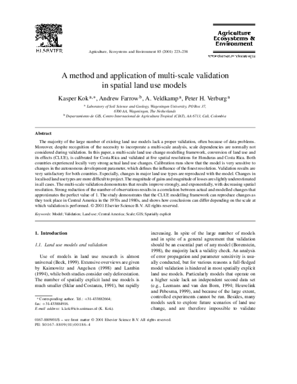 (PDF) A method and application of multi-scale validation in spatial ...