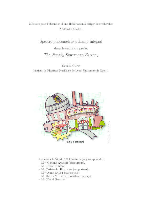 (PDF) Spectro-photométrie à champ intégral dans le cadre du projet ...