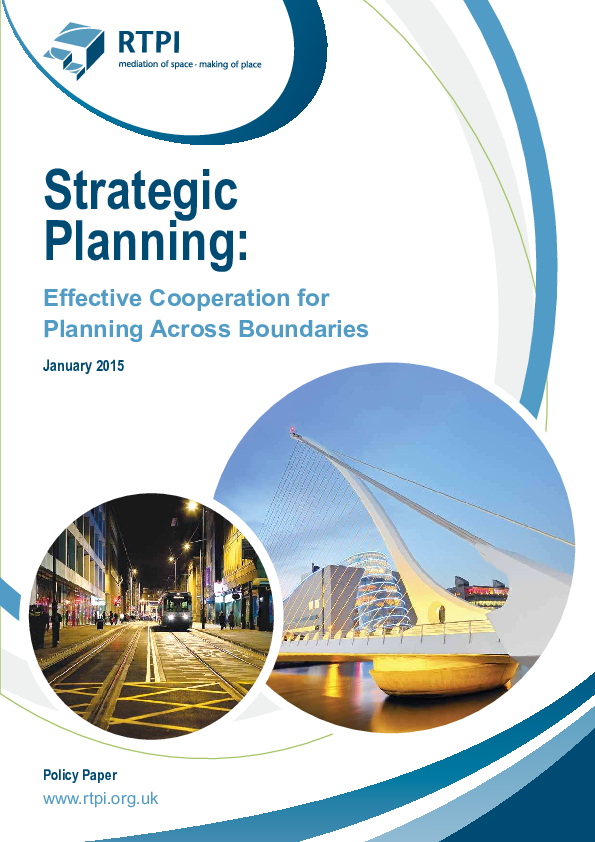(PDF) Strategic Planning: Effective Cooperation for Planning Across ...