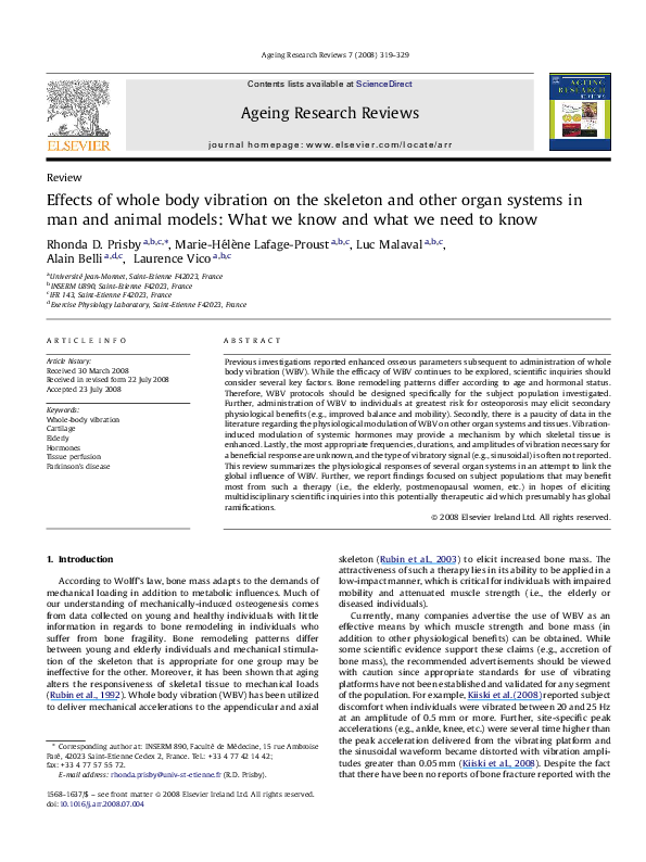 (PDF) Effects of whole body vibration on the skeleton and other organ ...