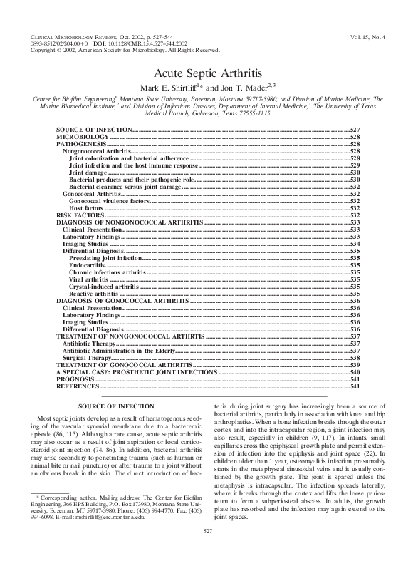 Antibiotics for septic arthritis picture