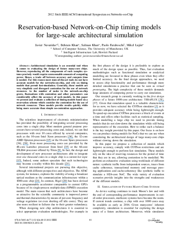 pdf-reservation-based-network-on-chip-timing-models-for-large-scale