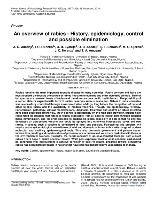 Rabies control essays picture