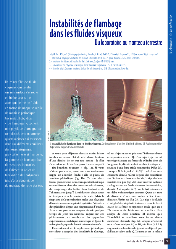 (PDF) Instabilités de flambage dans les fluides visqueux - Du ...