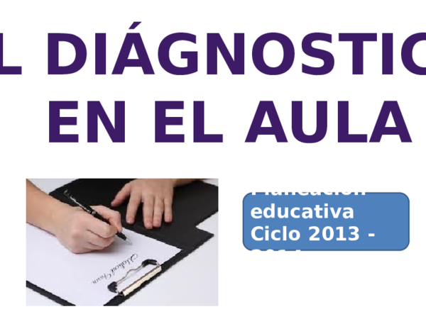 (PPT) DIAGNOSTICO EN EL AULA. LECHETTI