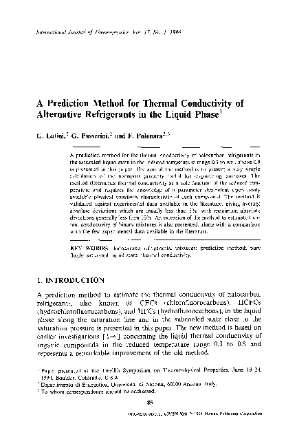 (PDF) A prediction method for thermal conductivity of alternative ...