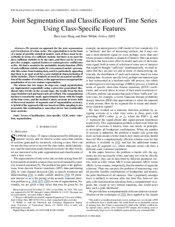 (PDF) Joint Segmentation and Classification of Time Series Using Class ...
