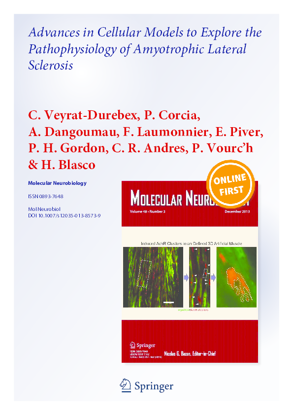 (PDF) Advances in Cellular Models to Explore the Pathophysiology of ...