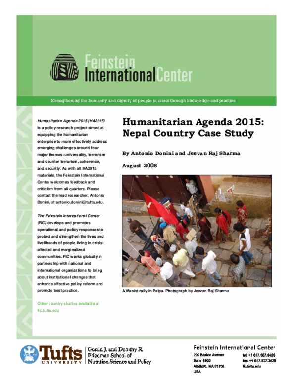 Master in humanitarian crises nyc image