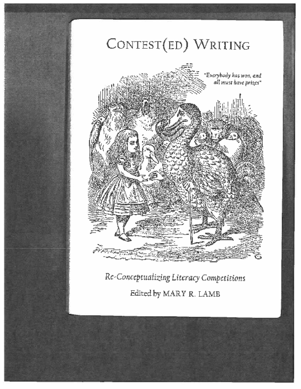 (PDF) Legendary and Historic Origins of Writing Contests