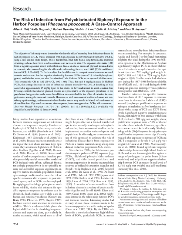(PDF) The risk of infection from polychlorinated biphenyl exposure in ...
