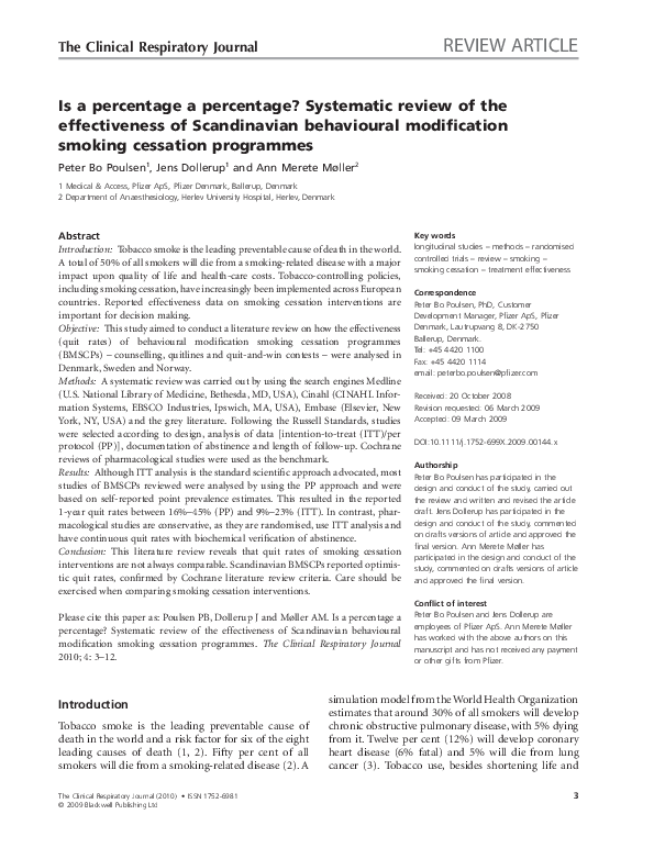 (PDF) Is a percentage a percentage? Systematic review of the