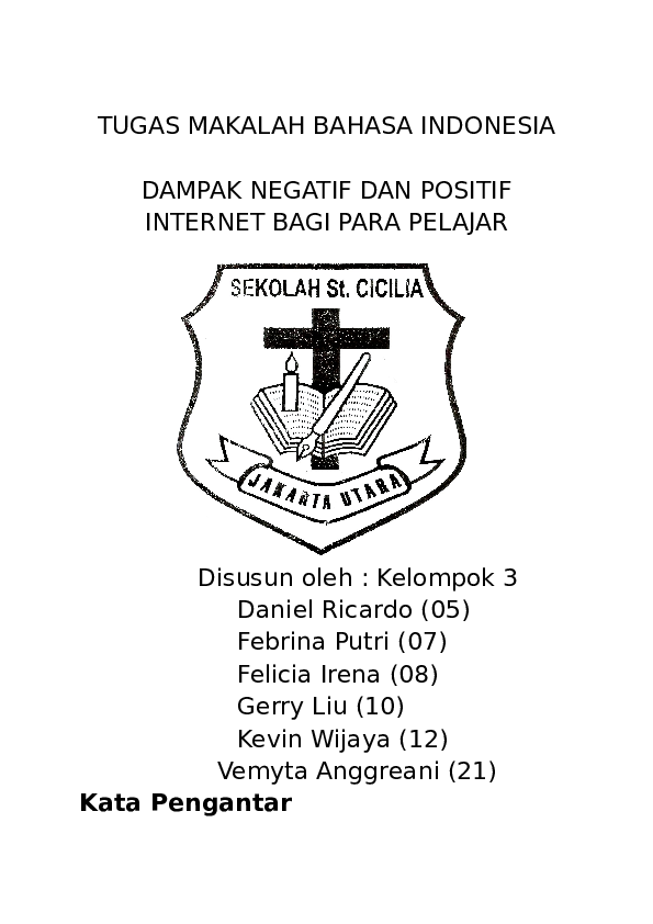 Makalah Dampak Negatif Bagi Pelajar Cara Mengajarku