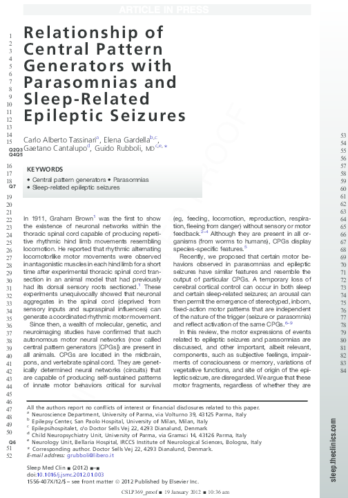 Symptoms of parasomnia image