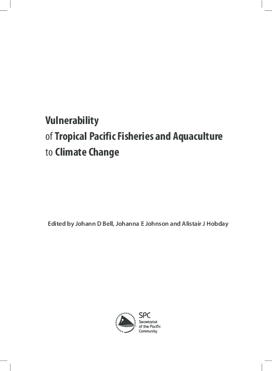 (PDF) Vulnerability of Tropical Pacific Fisheries and Aquaculture to ...