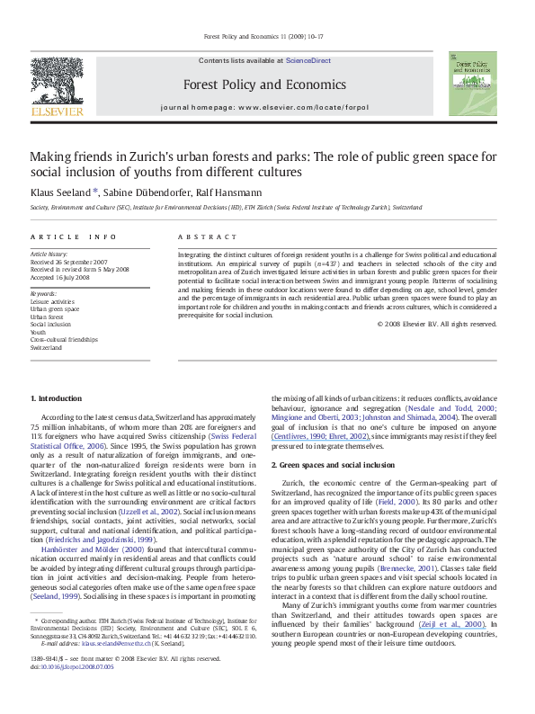 Objectives of urban forestry image