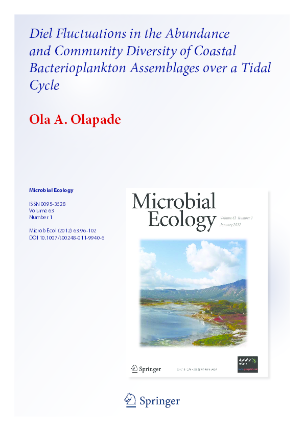 (PDF) Diel Fluctuations in the Abundance and Community Diversity of ...