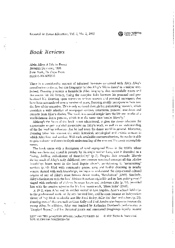 Alvin ailey revelations quotes picture