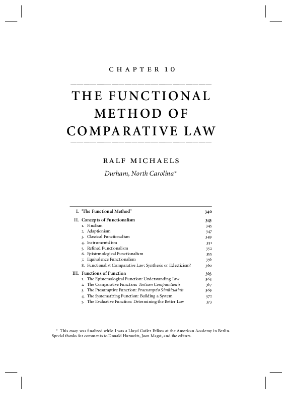Pdf T H E F U N C T I O N A L M E T H O D O F C O M Pa R At - 