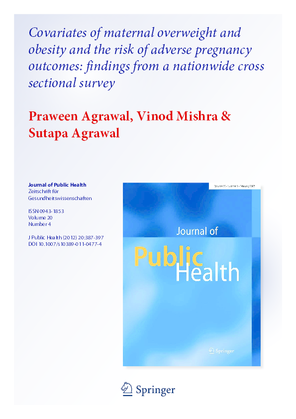 (PDF) Covariates of maternal overweight and obesity and the risk of ...
