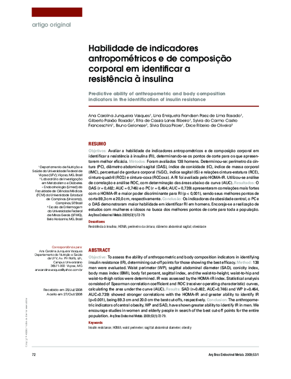 (PDF) Predictive ability of anthropometric and body composition ...