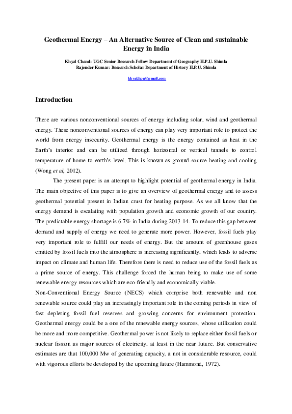 Disadvantages of geothermal energy picture