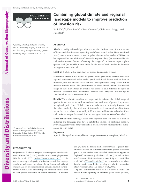 (PDF) Combining global climate and regional landscape models to improve ...
