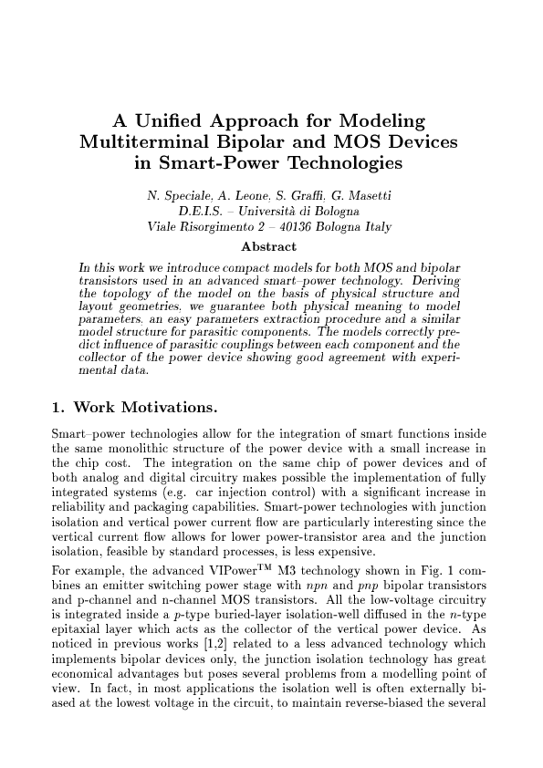 (PDF) A Unified Approach for Modeling Multiterminal Bipolar and MOS ...