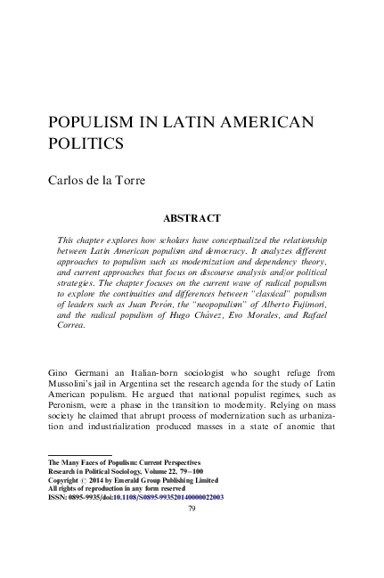 Significance of populism image