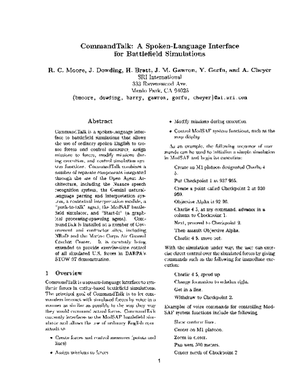 (PDF) CommandTalk